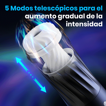 【Envío gratis】Taza de avión cohete, rotación de 3 frecuencias, vibración de 5 frecuencias + telescópica, calentada