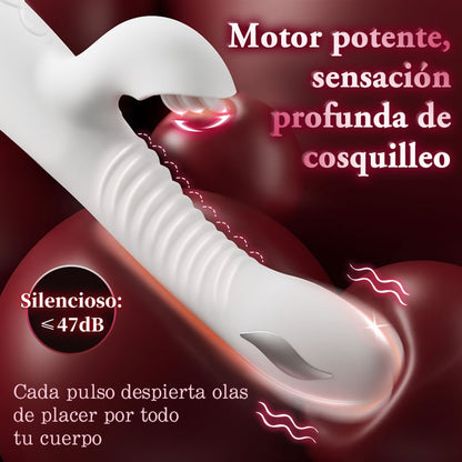 Vibrador punto G con función de calefacción y función de lamer el clítoris, juguete sexual para mujeres