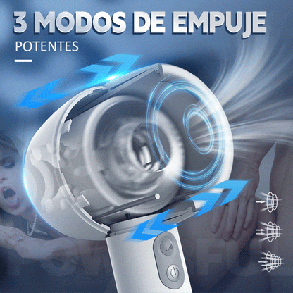 【NOVO】 Masturbador portátil telescópico automático de 3 frequências Hardy