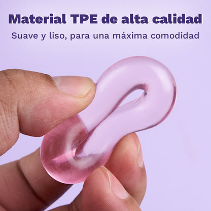 Juego de 3 anillos para el pene de TPE de alta elasticidad para el placer masculino