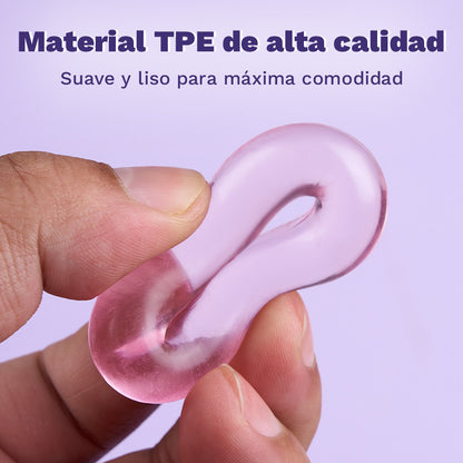Juego de 3 anillos para el pene de TPE de alta elasticidad para el placer masculino