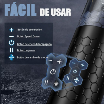 Vaso Masturbador Eléctrico Giratorio 6 Frecuencias 3 Velocidades DAOKE