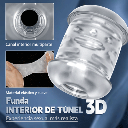 【NOVO】 Masturbador portátil telescópico automático de 3 frequências Hardy
