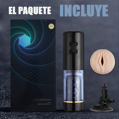 Vaso Masturbador Eléctrico Giratorio 6 Frecuencias 3 Velocidades DAOKE