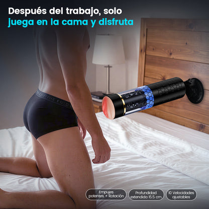 Copo masturbador elétrico giratório 6 frequências 3 velocidades DAOKE