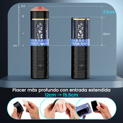 Copo masturbador elétrico giratório 6 frequências 3 velocidades DAOKE