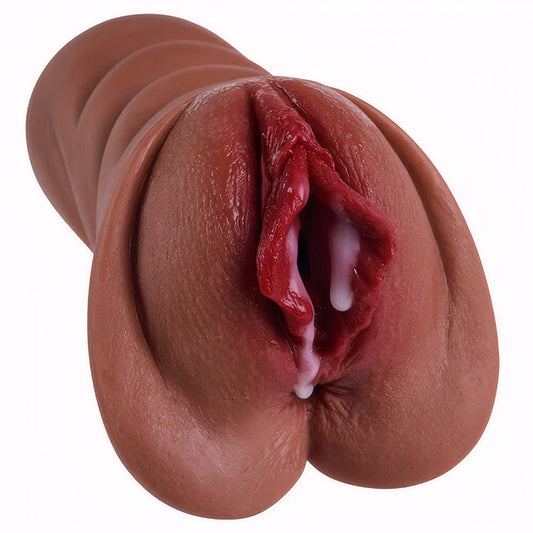 Vagina de bolsillo realista, material suave y duradero, vagina texturizada realista y ano estrecho, agujeros 2 en 1