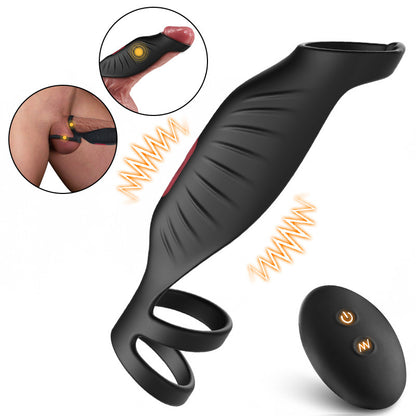 【Hot new products】Anillo de pene eficaz a través de la vibración con 9 frecuencias.