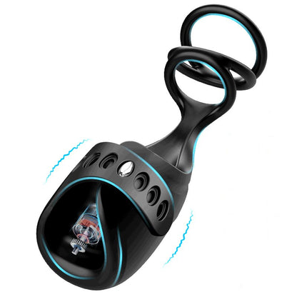 Copa de Masturbación 3 en 1 Glans Trainer con anillo para el pene