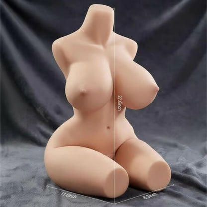 【Envío el 8 de mayo】37.03 libras de pechos enormes, masturbador masculino realista sexy de dos canales