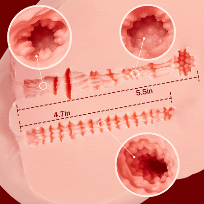【QUENTE】Masturbador 3D Estrutura Realista Nádegas Vagina Ânus 5,5KG
