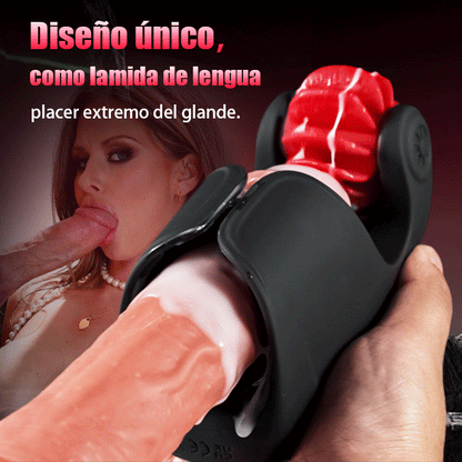 Entrenador masturbador Tornado de 10 golpecitos y vibración  10 rotaciones