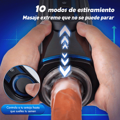 【+Free Lube!!】Leten-X9 IV Masturbador Masculino Combinado Retráctil, Térmico y Acústico Mejorado