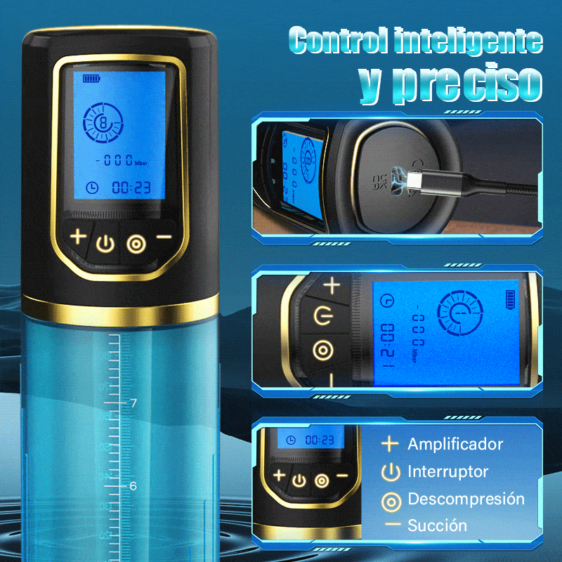 AIS Masturbador pene pump pene drive 8 succión