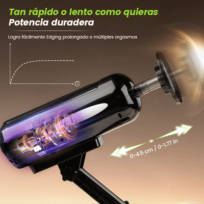 Blaze - Potente máquina de placer dual con empuje automático manos libres
