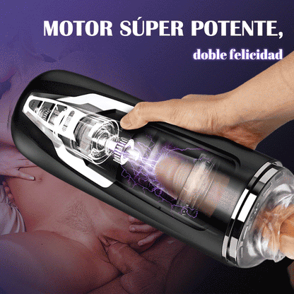 Black Knight  Masturbadores  Automática Telescópica+Giratoria Motor Extremo