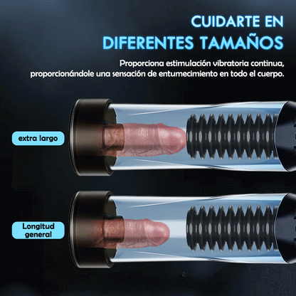 【HOT】Dispositivo para agrandar el pene con estimulación del glande 3 niveles de succión y 7 modos de vibración