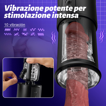 【Ny】Eder 5 Suck 5 Teleskopisk 10 Vibrator Oral Sex Onani Cup