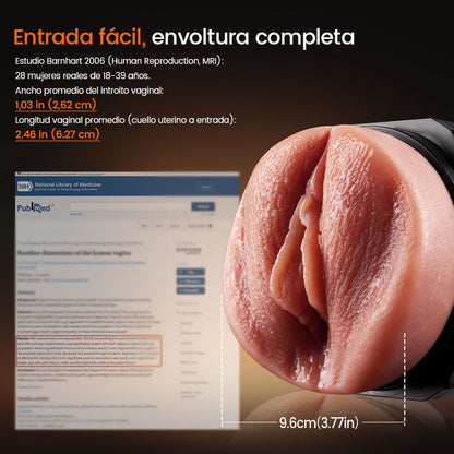 Captain Titan - 6.5 Pulgadas Masivo Real Feel Agarre Ergonómico Inmejorable Valor Stroker para Mamada