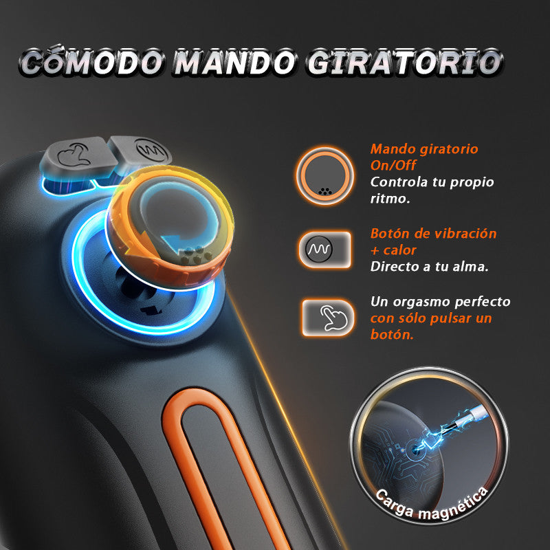 【Uppvärmningsbar】 Alien 5 i 1 Masturbator 10 Vibrationer 4 Sugar Thrust+Vibrate+Sug+Voice+Heat