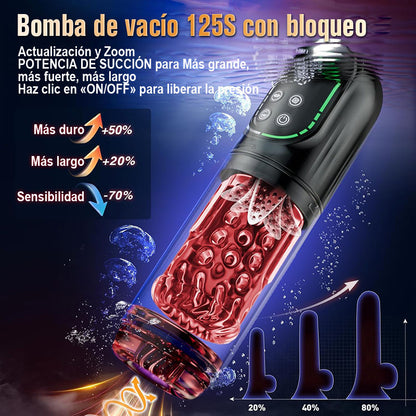 Cinder – Stroker de felación con empuje, rotación, succión, vibración y lamido