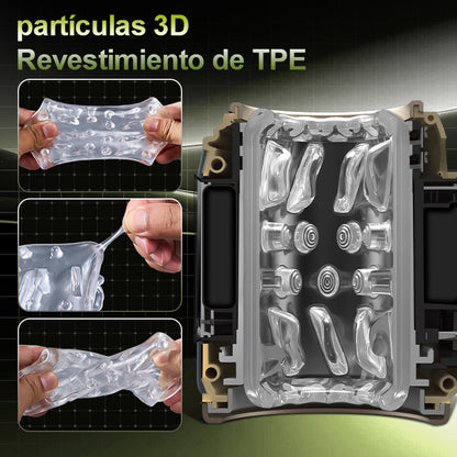 SEEKHEART - Masturbador de extremo abierto con 7 rotaciones y vibración