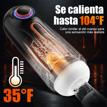 Alien - 5 en 1 Masturbador  10 Vibraciones 4  Chupadas  Empujar+Vibrar+Chupar+Voz+Calor