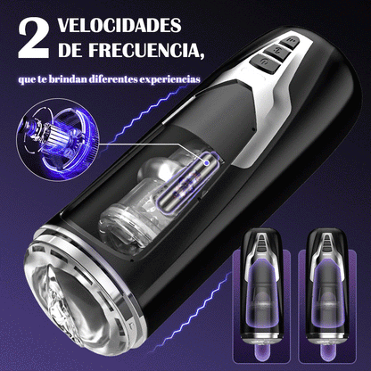 Black Knight  Masturbadores  Automática Telescópica+Giratoria Motor Extremo