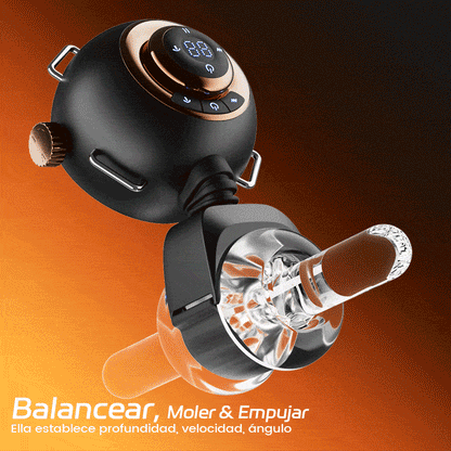 【Oferta relámpago: 30% DTO】Hazel - Masturbador Masculino Strap-On de Cintura Manos Libres con 9 Vibraciones, Balanceo y Empuje