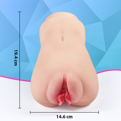 Vibrador realista con succión y sonido, insertable hasta 12 cm