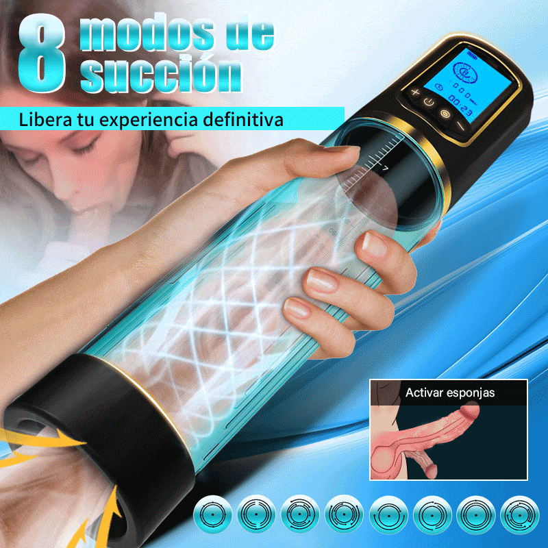 AIS Masturbador pene pump pene drive 8 succión