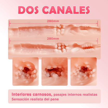 【Envío gratis】Masturbador masculino 3 en 1 con grandes pechos, vagina y glúteos