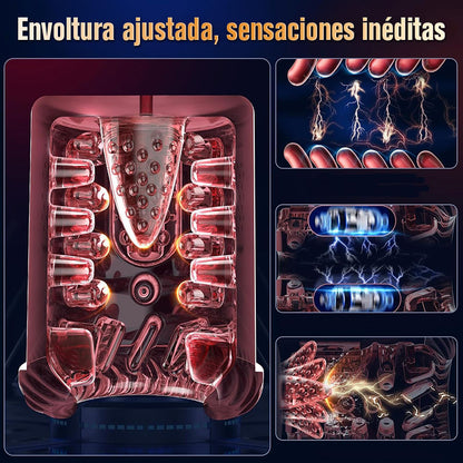 Cinder – Stroker de felación con empuje, rotación, succión, vibración y lamido