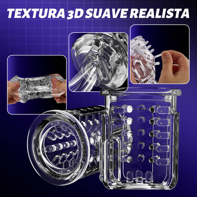 【New】Eder 5 Suck 5 Telescopic 10 Vibrator Oral Sex Masturbation Cup