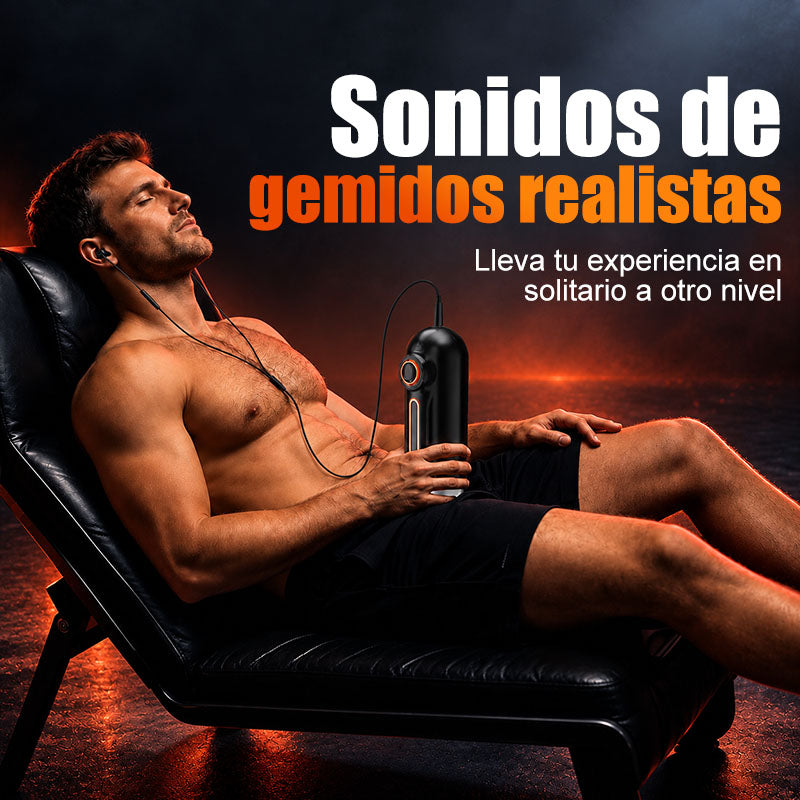 Alien - 5 en 1 Masturbador  10 Vibraciones 4  Chupadas  Empujar+Vibrar+Chupar+Voz+Calor