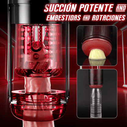 Cinder – Stroker de felación con empuje, rotación, succión, vibración y lamido