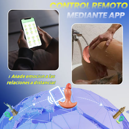 Levi – Plug anal / dildo anal vibratorio y giratorio de 360° con APP y control remoto para hombres y mujeres
