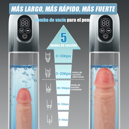 Moss - Bomba de vacío para pene 4 en 1 con múltiples modos de entrenamiento para la temporada de entrenamiento