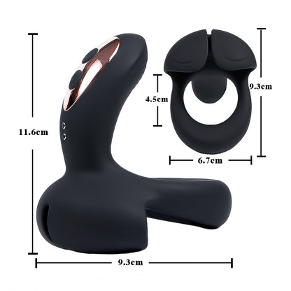 UNICORNIO - Anillo para el pene con vibración de 10 frecuencias para una estimulación completa