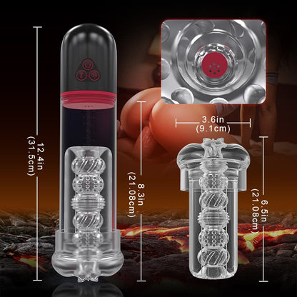 Bomba peniana automática vibração 3 sucção 9 vibração S-HANDE