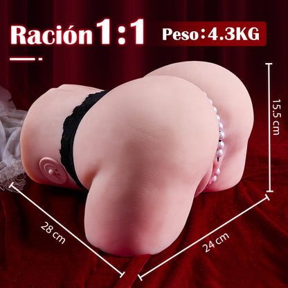 Masturbador a tope simulado, 7 tipos de succión de alta velocidad, tamaño natural 1:1, 4,3 kg