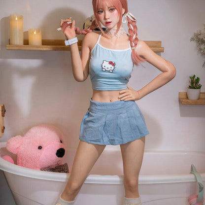 【Envío el 10 de mayo】Katie Sweetheart - Muñeca de moda de ensueño y adorable de 155 cm que te lleva al mundo de las niñas inocentes y 33 kg