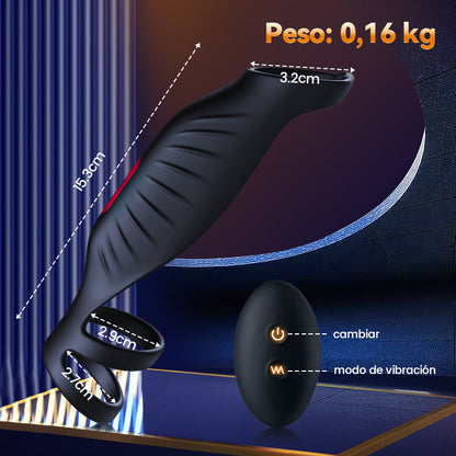 【Hot new products】Anillo de pene eficaz a través de la vibración con 9 frecuencias.