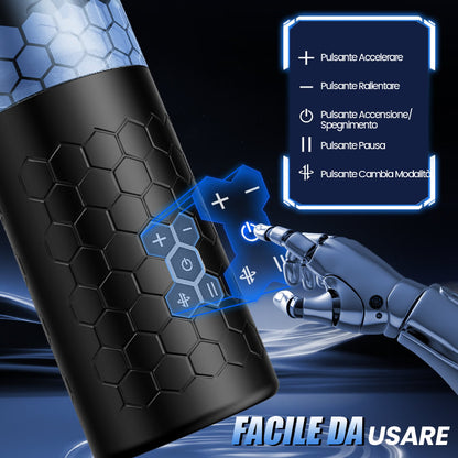 Rotating Electric Masturbator Cup 6 Frequencies 3 Speeds DAOKE