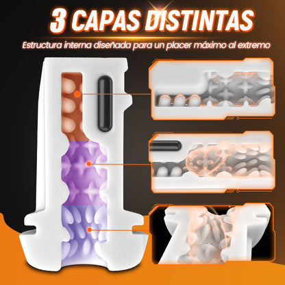 SolaceX - 8 Succionador 10 Vibrador One Touch Orgasmo Masturbador Digital al Vacío