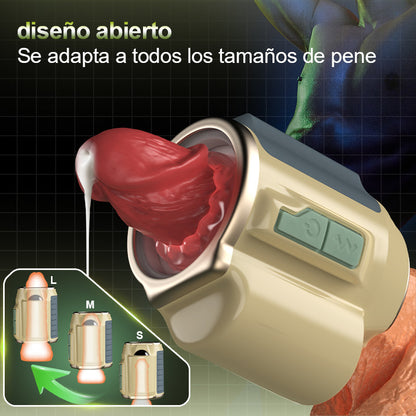 SEEKHEART - Masturbador de extremo abierto con 7 rotaciones y vibración