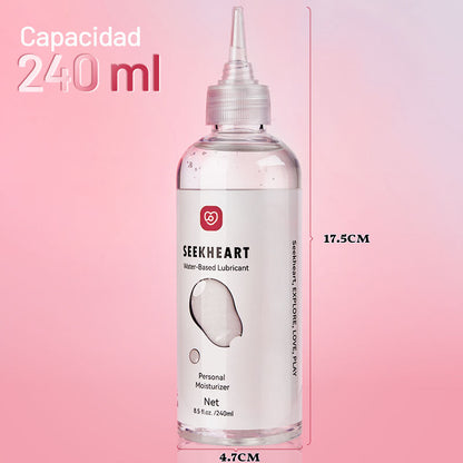 Seekheart - Lubricante a Base de Agua 240 ml – Placer Sedoso para una Intimidad Infinita