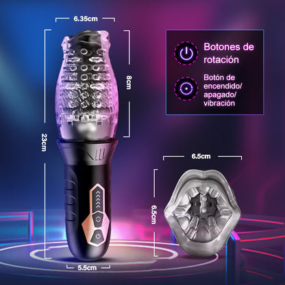 ORKAN 2 I 1 Onani Oral Sex Cup 7 Rotationer 7 Vibrationer