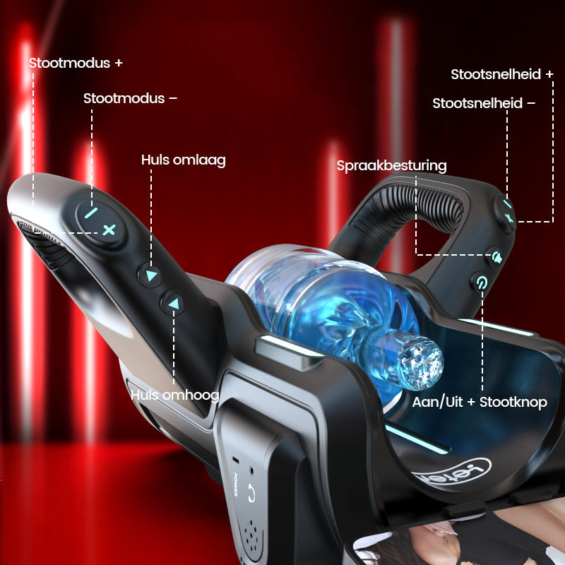 【Envío gratis】LETEN 10 Potente masturbador con motor de alta velocidad y soporte para teléfono