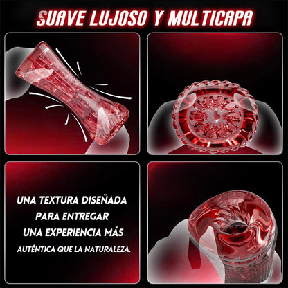 Cinder – Stroker de felación con empuje, rotación, succión, vibración y lamido